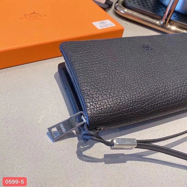 レザー ファスナー クラッチバッグ HERMES