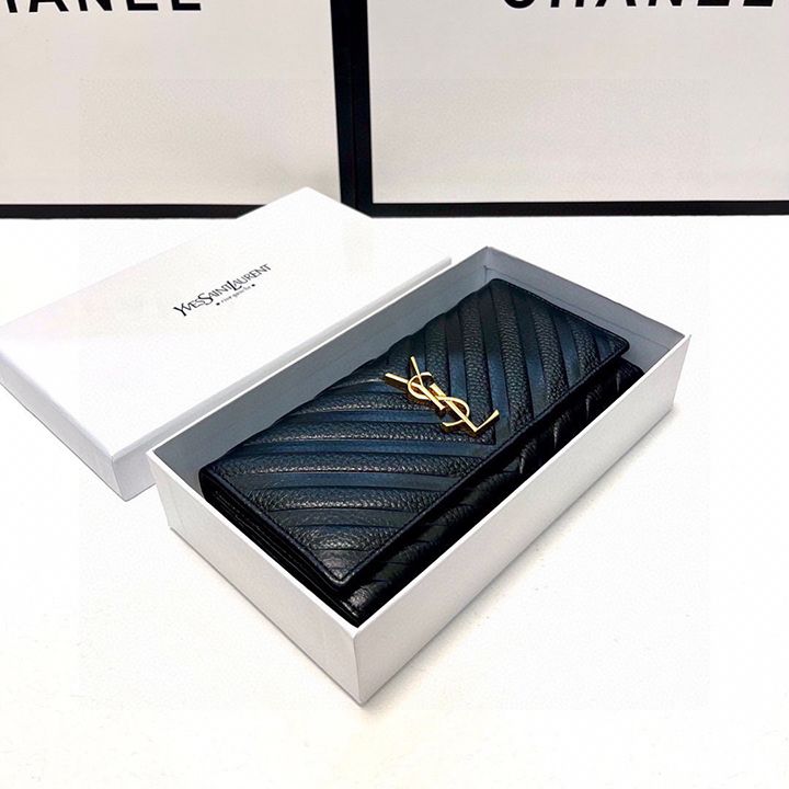 SAINT LAURENT 二つ折り長財布