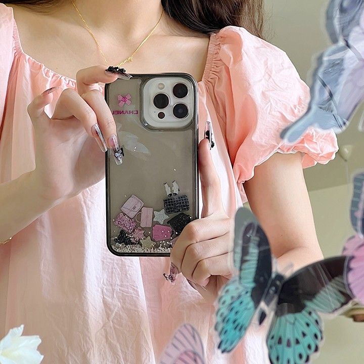 chanel シャネル かわいい iphone 14pro max カバー