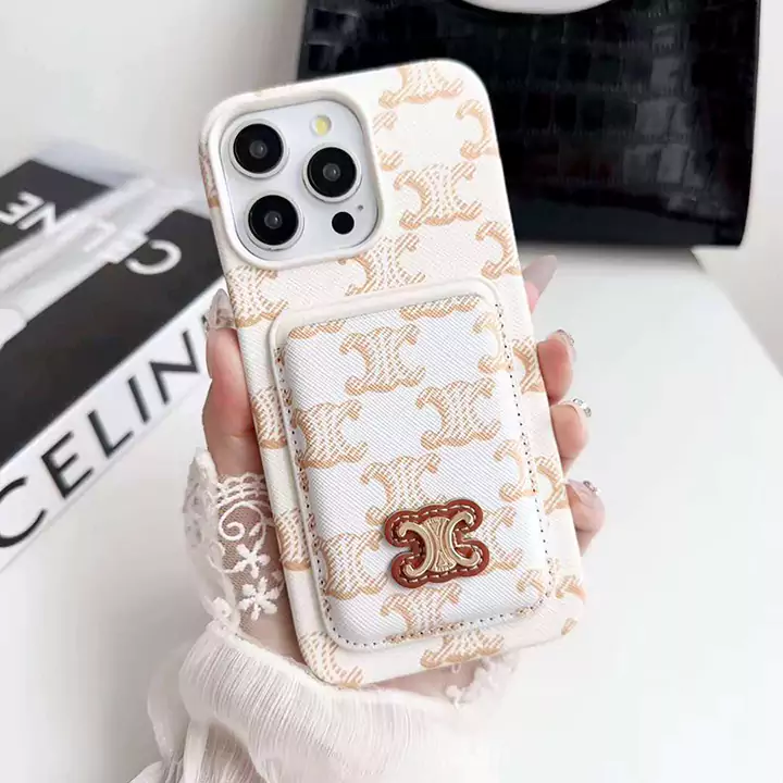 celine 上質 レザー製 iPhone16 plusカバー